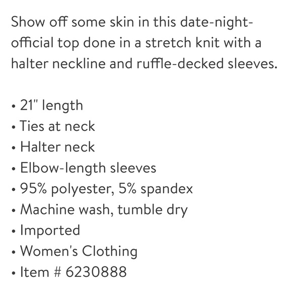 Cece Black off the shoulder halter plus size - Picture 3 of 3